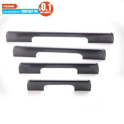 Toco 8 Inch Black Square T Bar Kitchen Handles And Pulls Corner Air Tight Handle Furniture Hardware In Foshan